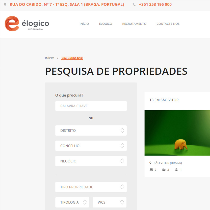 eLogico - Website Imobiliária