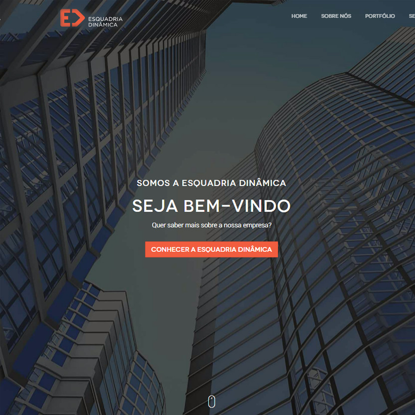 Esquadria Dinâmica - Website Institucional